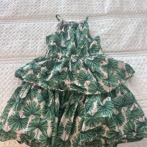 Janie and Jack Tropical Green Dress size 6